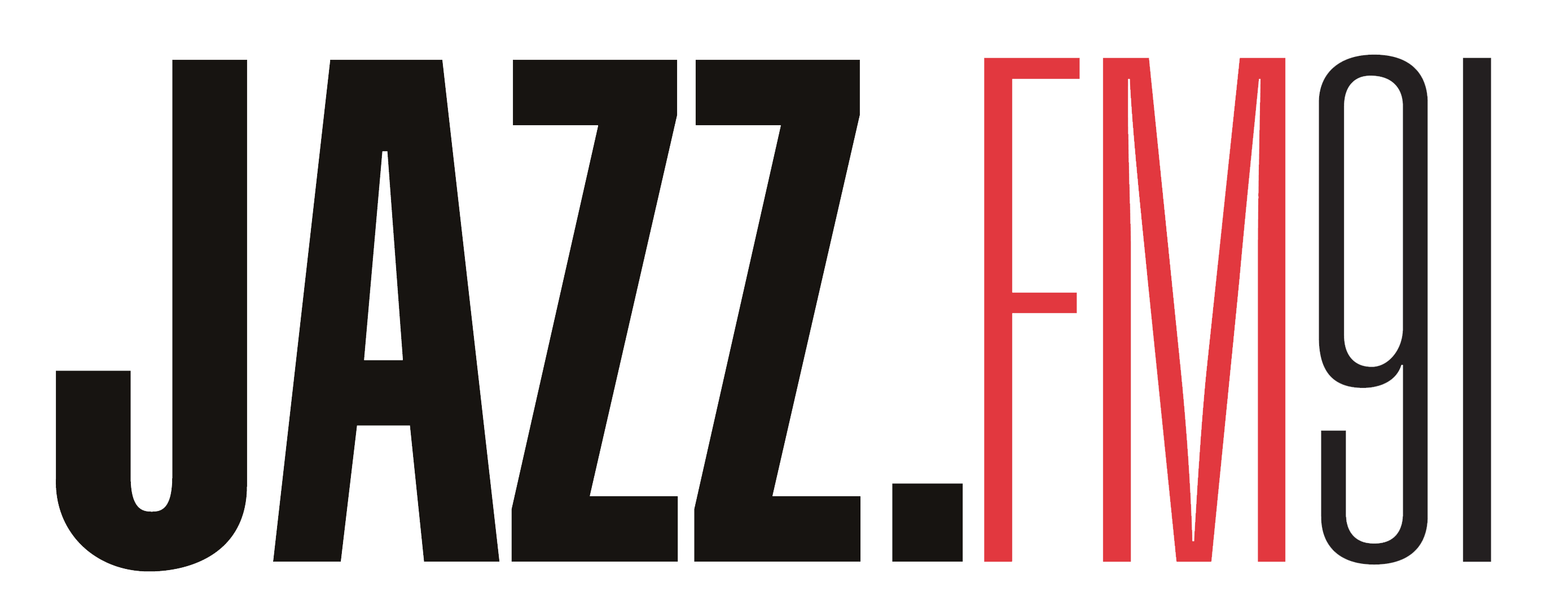 JazzFM 91 Logo in Red and Black